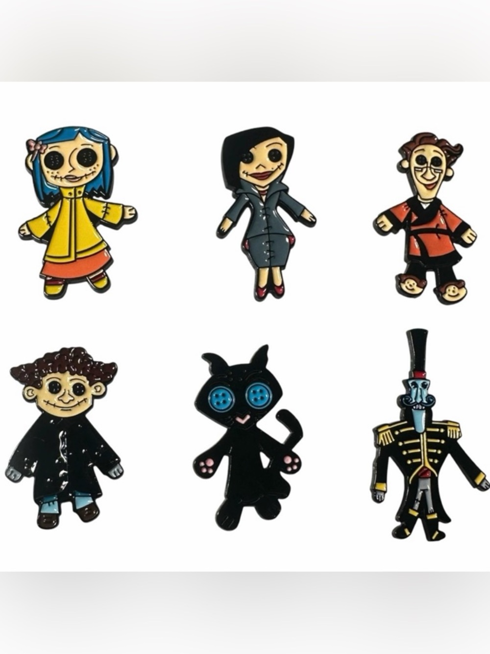 x6 Pins Coraline Other Family Enamel Brooch